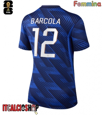 Francia Bradley Barcola #12 Prima Maglia Femmina Mondiali 2026 Manica Corta